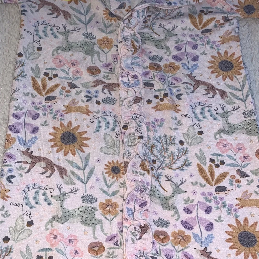 NWT Magnetic Me Floral Convertible Footie Garden of Dreams 18-24M - Picture 8 of 9